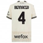 Günstige Fußballtrikots AC Mailand Ismael Bennacer 4 Fourth trikot 2023-24 Weiße Kurzarm